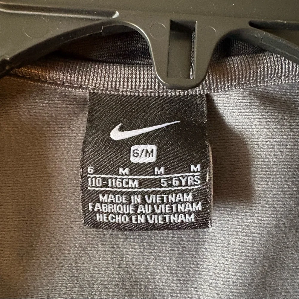 Nike Kids Jacket in Gray with Neon Yellow Accents